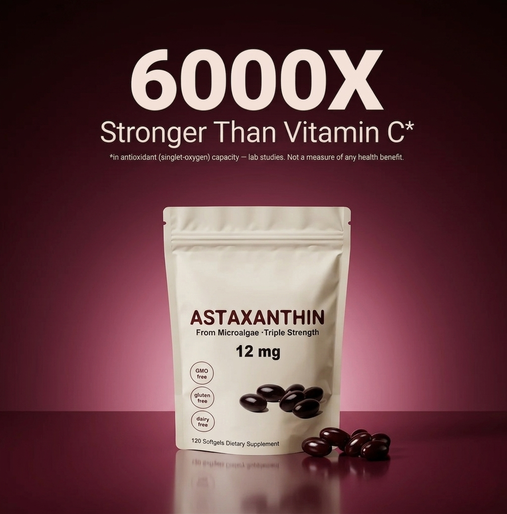 Premium Natural Astaxanthin 12mg