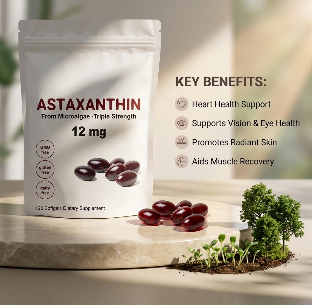 Premium Natural Astaxanthin 12mg